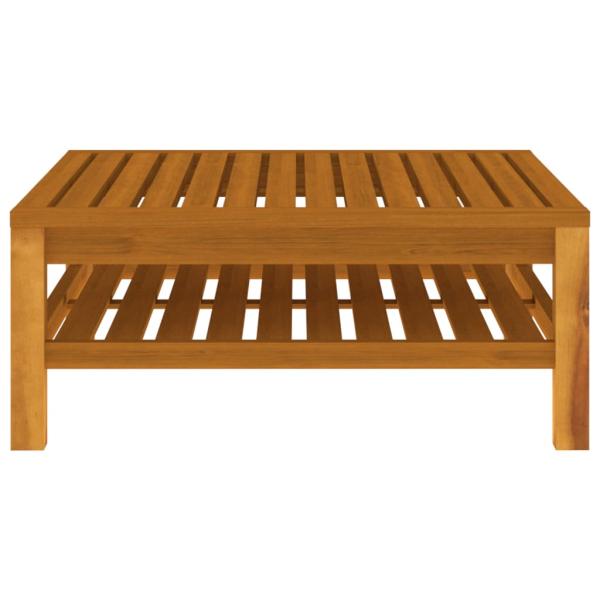 10-tlg. Garten-Lounge-Set mit Creme Kissen Massivholz Akazie