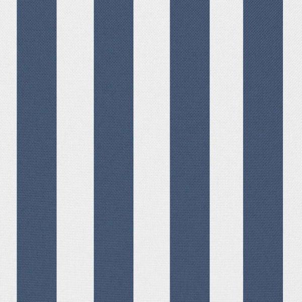 Gartenkissen 2 Stk. Streifenmuster 45 x 45 cm Marineblau