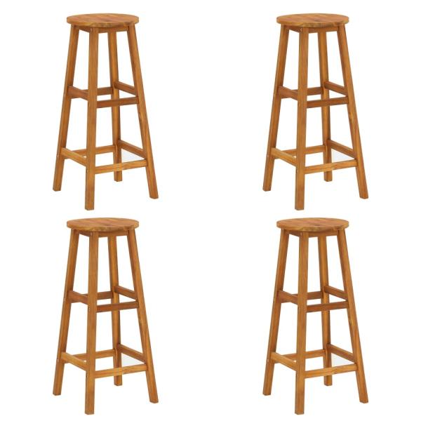 5-tlg. Gartenbar-Set Massivholz Akazie