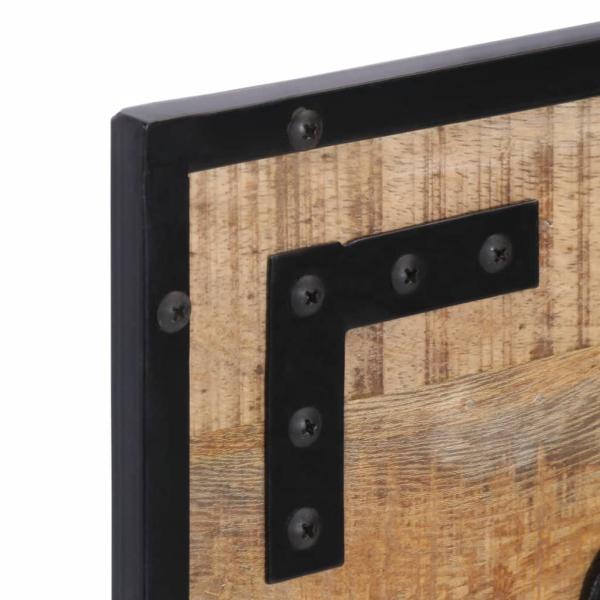 ARDEBO.de - Garderoben 2 Stk. 80x8x25 cm Raues Massivholz Mango