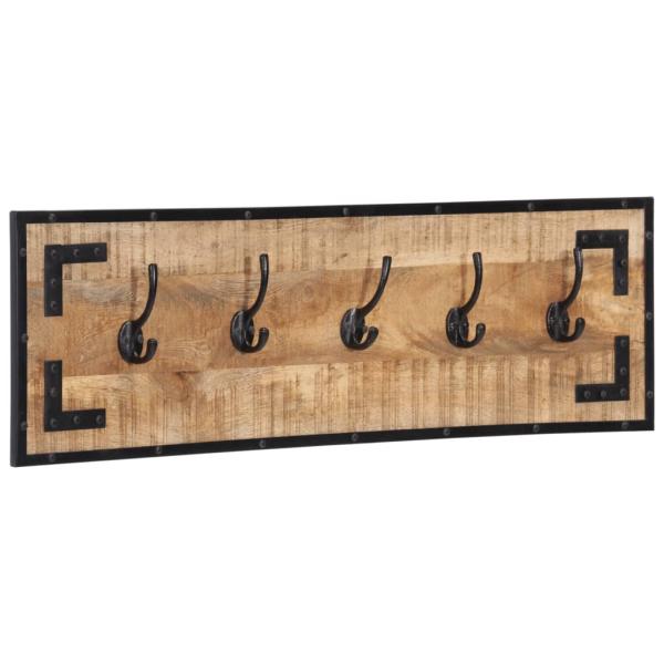 Garderoben 2 Stk. 80x8x25 cm Raues Massivholz Mango