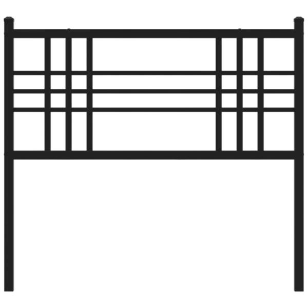 Kopfteil Metall Schwarz 90 cm