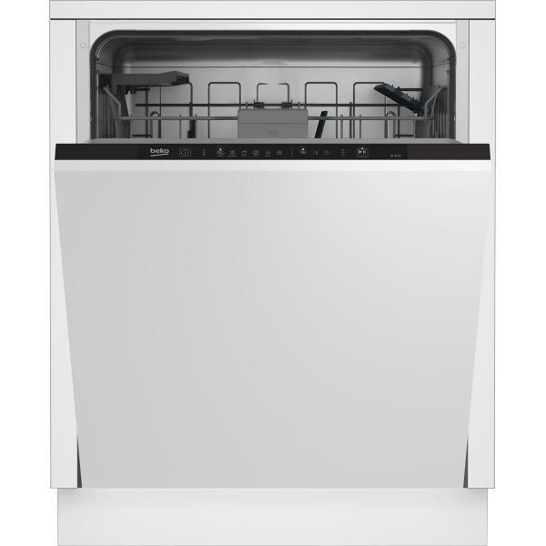 ARDEBO.de Beko BDIN16430 Vollintegrierter Geschirrspüler, 60 cm breit, 14 Maßgedecke, WaterSafe+, 6 Programme, LedSpot