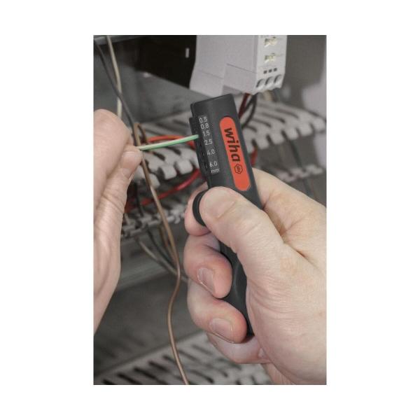Wiha Z74006 Abisolier-Multitool für Rundkabel, 125 mm (44242)