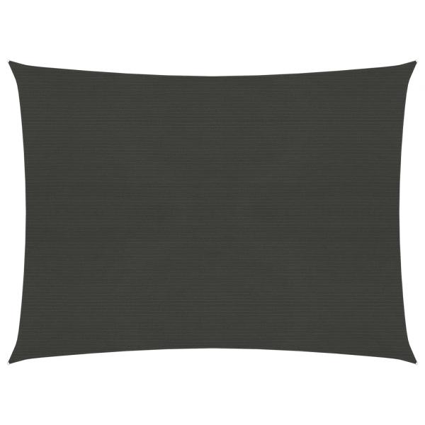 ARDEBO.de - Sonnensegel 160 g/m² Anthrazit 2x2,5 m HDPE 