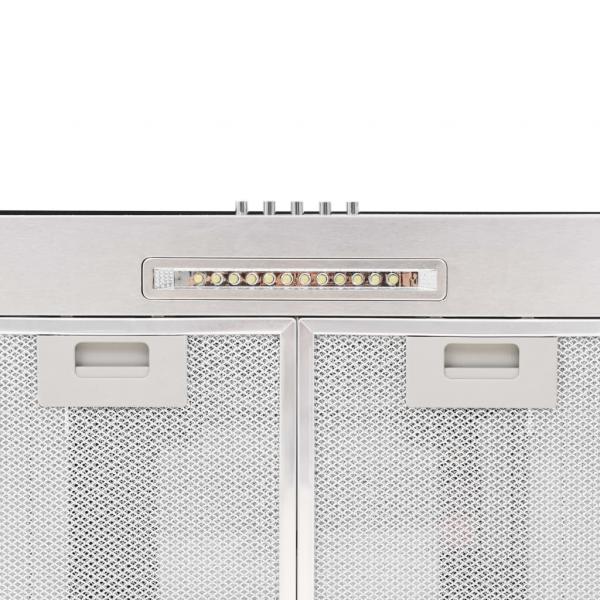 Wandmontierte Dunstabzugshaube 90 cm Edelstahl 756 m³/h LED