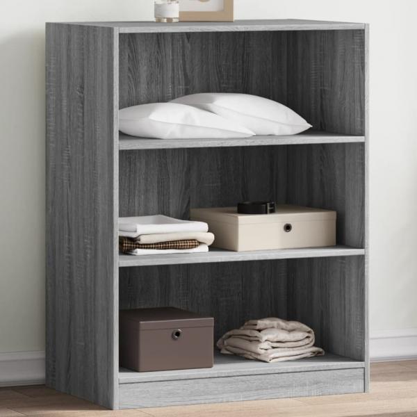 ARDEBO.de - Kleiderschrank Grau Sonoma 77x48x102 cm Holzwerkstoff