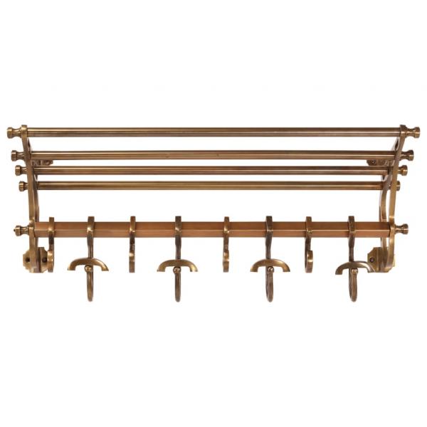 ARDEBO.de - Wandgarderobe mit Kleiderhaken Aluminium