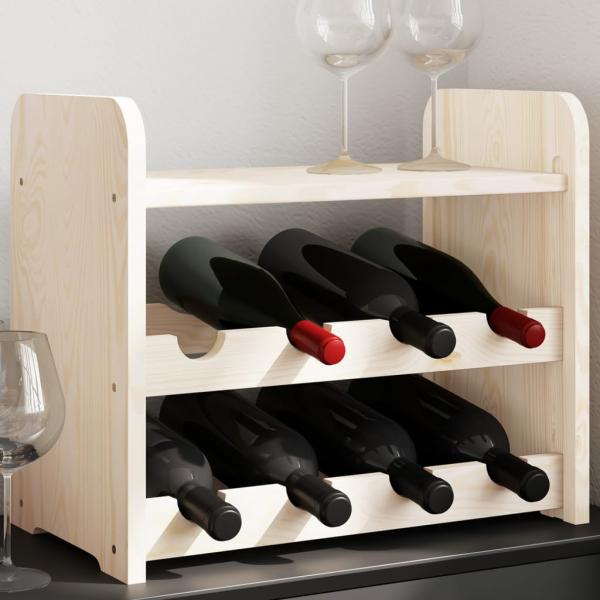 ARDEBO.de - Weinregal mit Oberplatte 43x25x37 cm Massivholz Kiefer