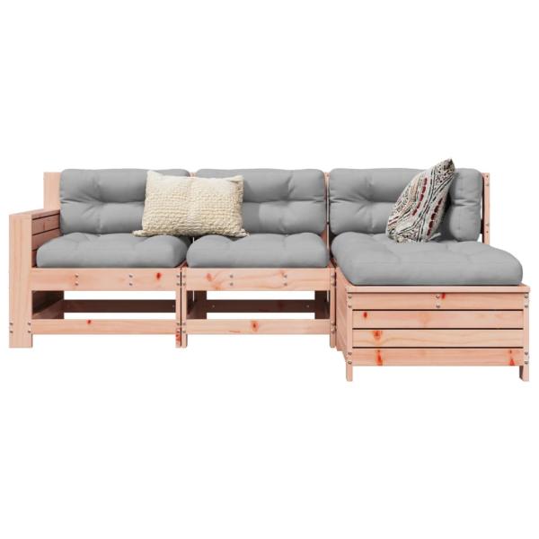ARDEBO.de - 4-tlg. Garten-Sofagarnitur Massivholz Douglasie