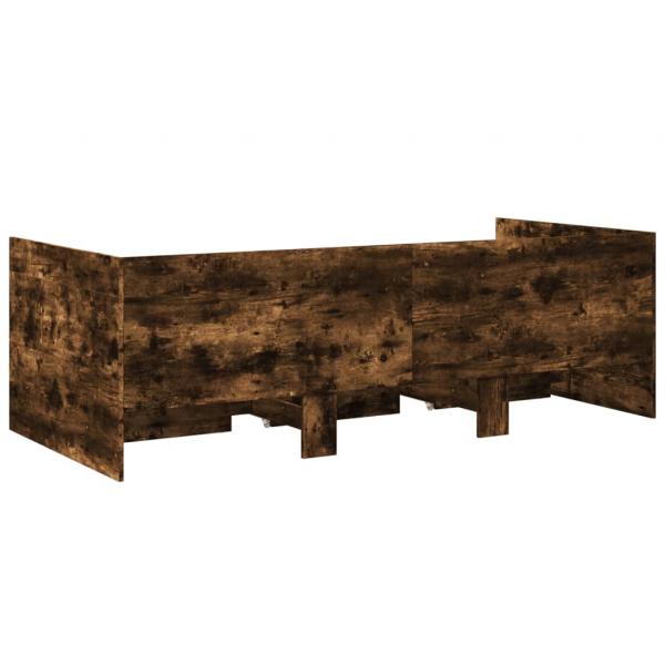 Tagesbett mit Schubladen Räuchereiche 100x200 cm Holzwerkstoff