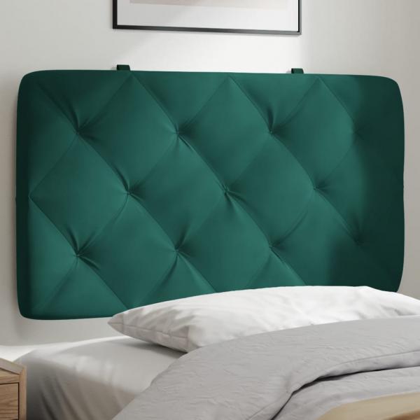 ARDEBO.de - Kopfteil-Kissen Dunkelgrün 90 cm Samt