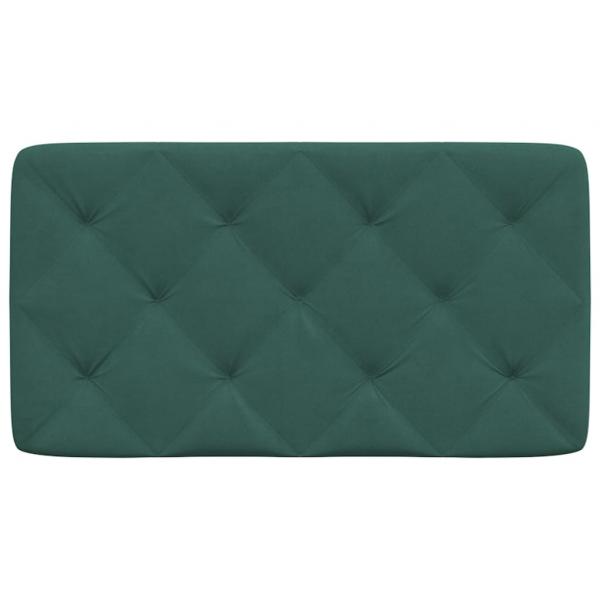 Kopfteil-Kissen Dunkelgrün 90 cm Samt