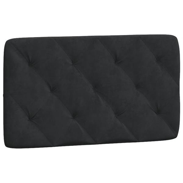 Bettgestell mit LED-Leuchten Schwarz 80x200 cm Samt