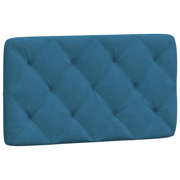 Bettgestell mit Kopfteil Blau 80x200 cm Samt