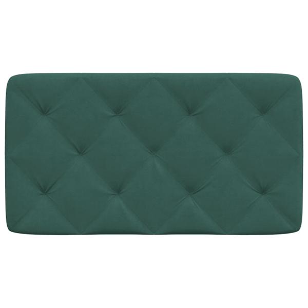 Kopfteil-Kissen Dunkelgrün 80 cm Samt