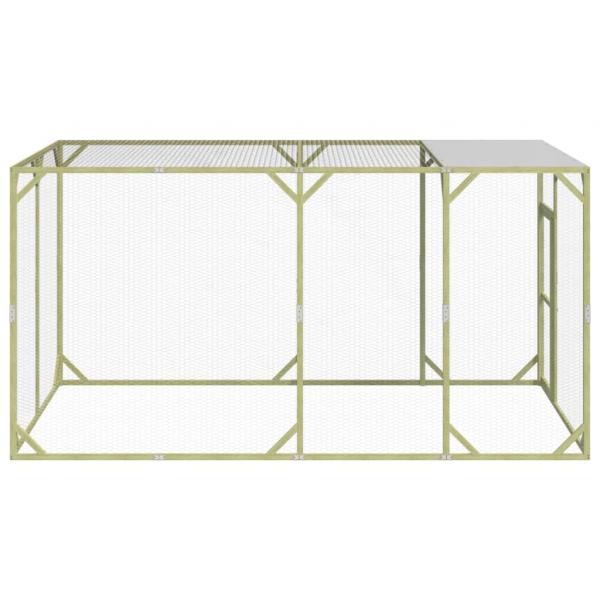 Hühnerstall 200x400x200 cm Massivholz Kiefer Imprägniert