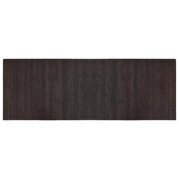 Teppich Rechteckig Dunkelbraun 70x200 cm Bambus