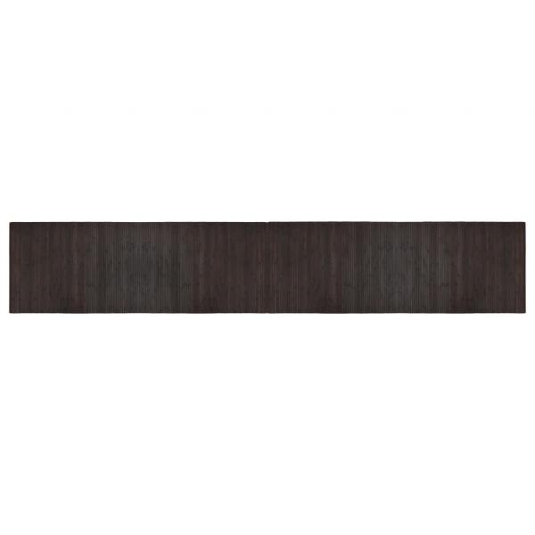 Teppich Rechteckig Dunkelbraun 70x400 cm Bambus