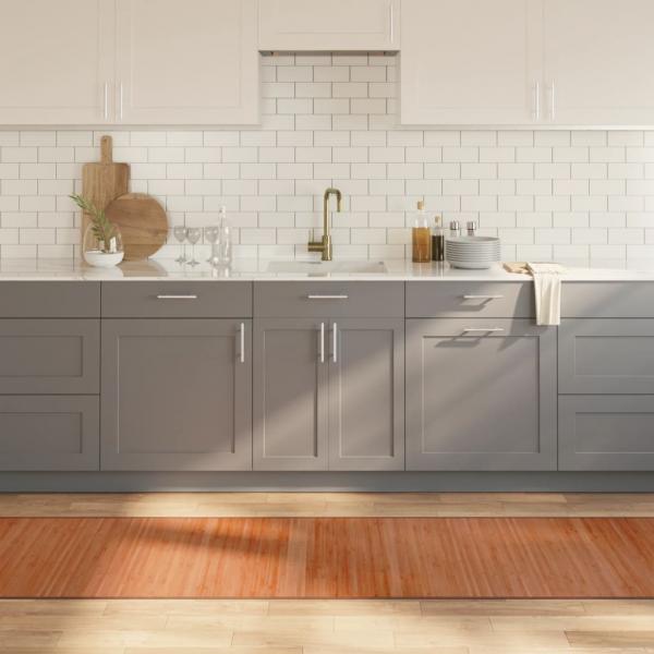 ARDEBO.de - Teppich Rechteckig Braun 70x500 cm Bambus