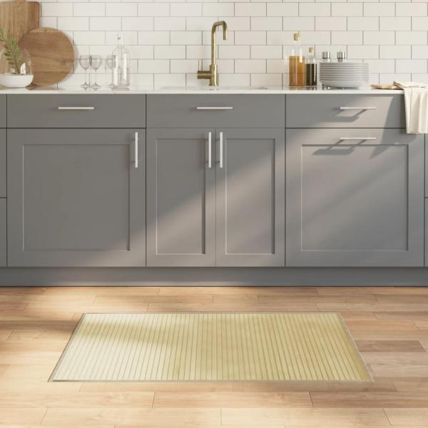 ARDEBO.de - Teppich Rechteckig Hell Natur 60x100 cm Bambus