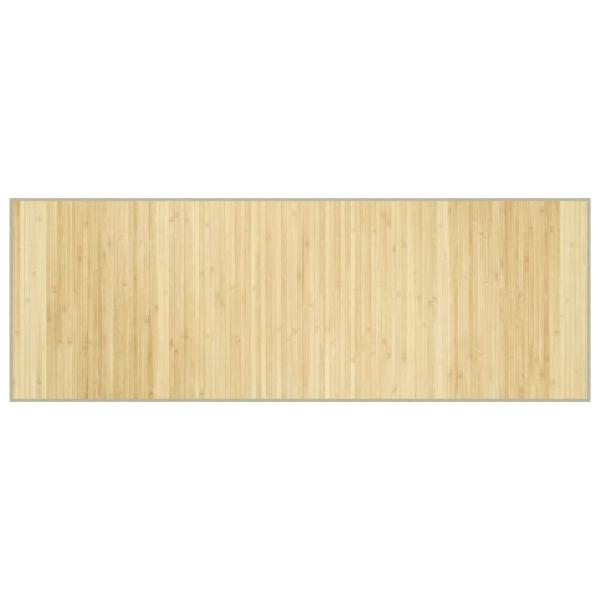 Teppich Rechteckig Hell Natur 70x200 cm Bambus