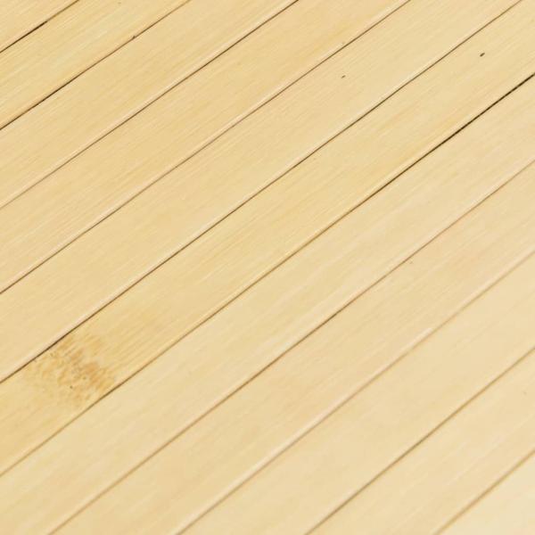 Teppich Rechteckig Hell Natur 70x200 cm Bambus
