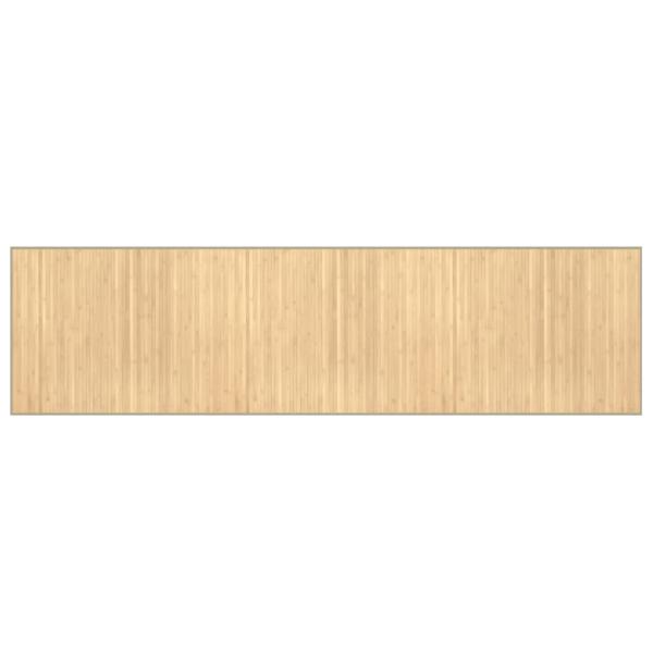 Teppich Rechteckig Hell Natur 80x300 cm Bambus