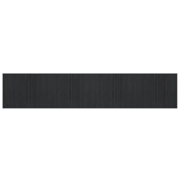 Teppich Rechteckig Grau 80x400 cm Bambus