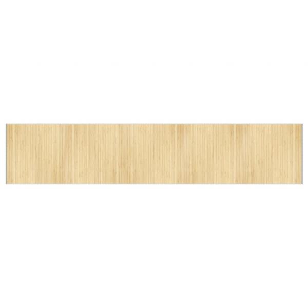 Teppich Rechteckig Hell Natur 100x1000 cm Bambus
