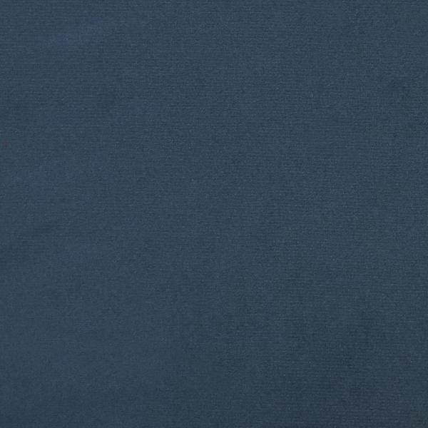 Ohrensessel mit Hocker Blau Samt