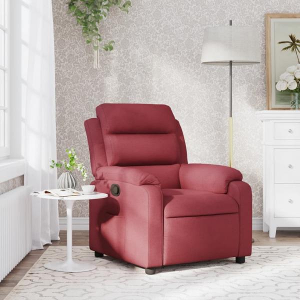 ARDEBO.de - Relaxsessel Weinrot Stoff