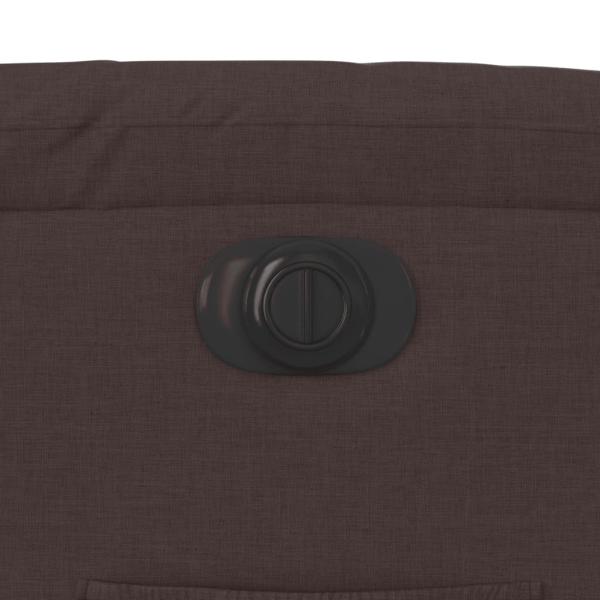 Relaxsessel Elektrisch Dunkelbraun Stoff