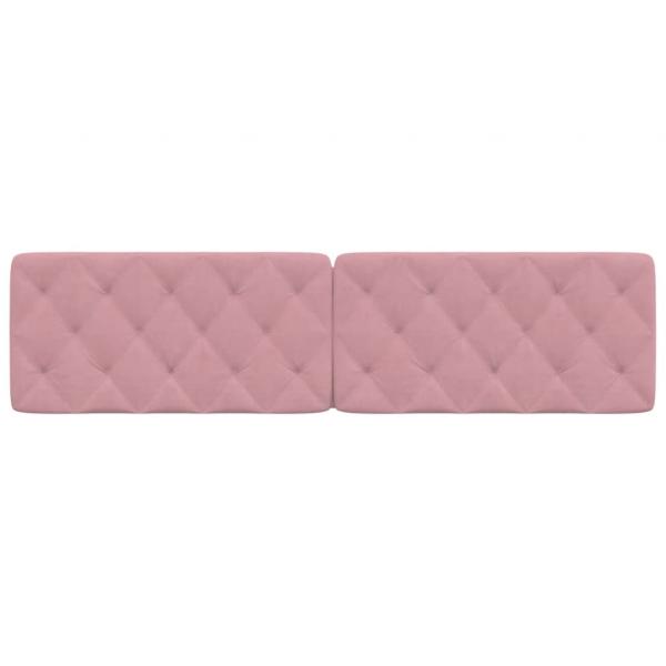 Kopfteil-Kissen Rosa 200 cm Samt