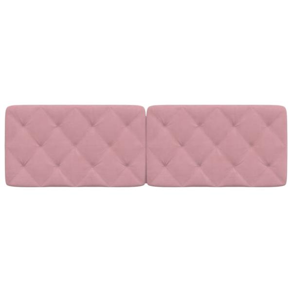 Kopfteil-Kissen Rosa 160 cm Samt