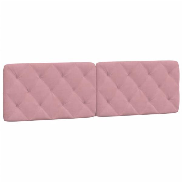 Kopfteil-Kissen Rosa 180 cm Samt