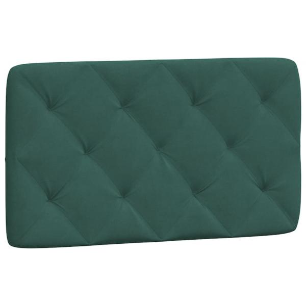 Bett mit Matratze Dunkelgrün 90x190 cm Samt