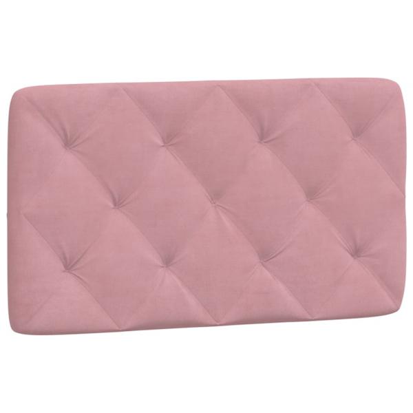 Bett mit Matratze Rosa 90x190 cm Samt