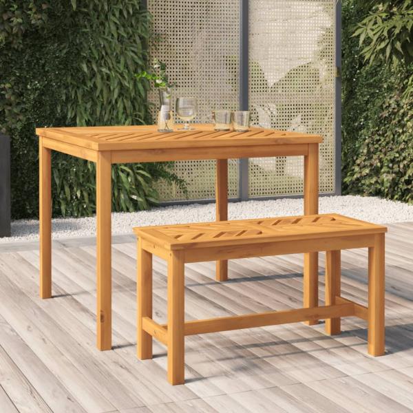 ARDEBO.de - Gartenbank 80 cm Massivholz Akazie