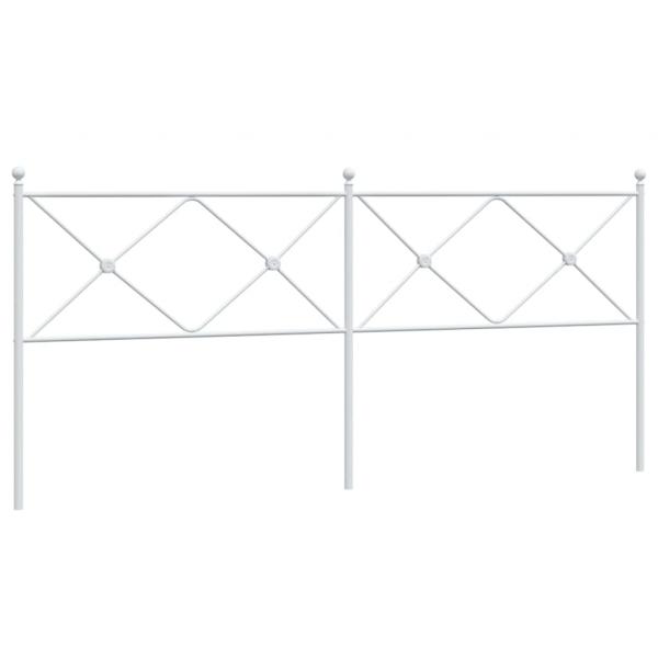 Kopfteil Metall Weiß 200 cm