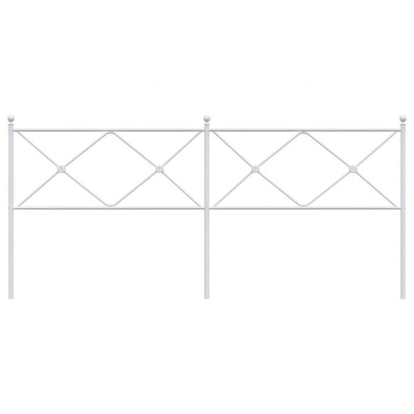 Kopfteil Metall Weiß 200 cm