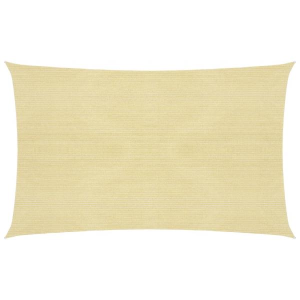 ARDEBO.de - Sonnensegel 160 g/m² Beige 2x4,5 m HDPE