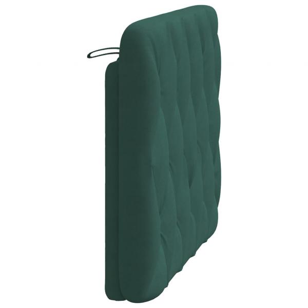 Kopfteil-Kissen Dunkelgrün 100 cm Samt