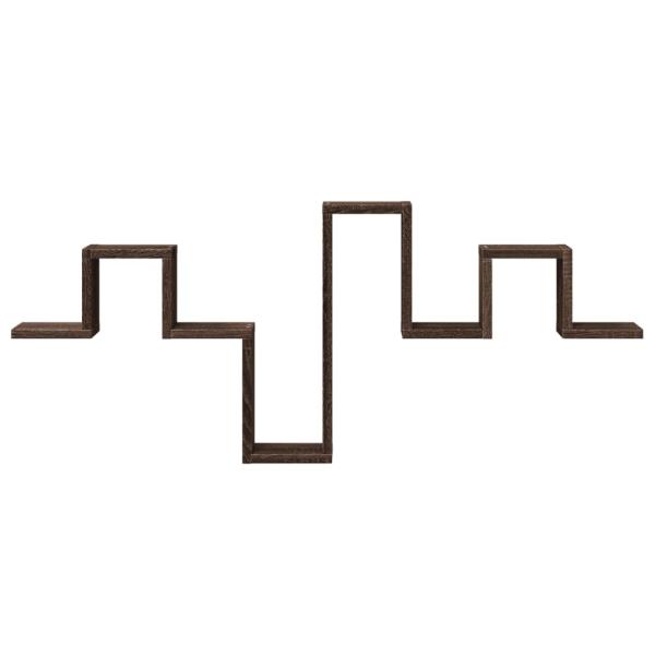 Wandregal Braun Eichen-Optik 104,5x10x43 cm Holzwerkstoff