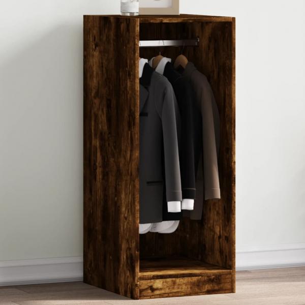 ARDEBO.de - Kleiderschrank Räuchereiche 48x41x102 cm Holzwerkstoff