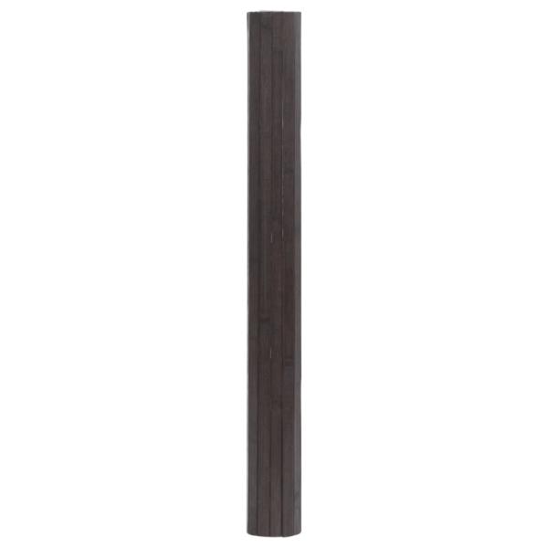 Teppich Rechteckig Dunkelbraun 60x300 cm Bambus