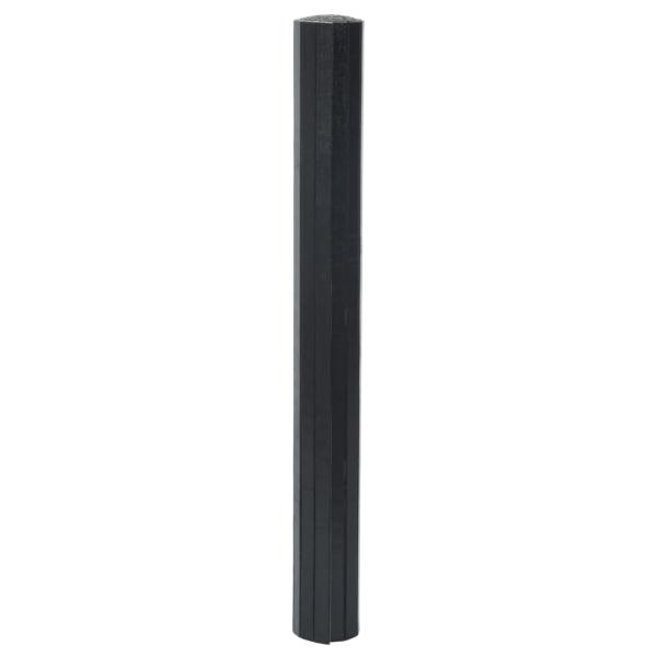 ARDEBO.de - Teppich Rechteckig Schwarz 70x100 cm Bambus