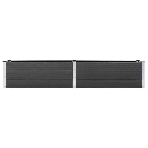 Garten-Hochbeet 200x50x54 cm WPC Grau
