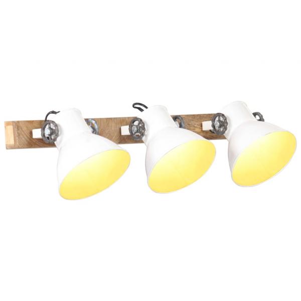 ARDEBO.de - Wandlampe Industriestil Weiß 65x25 cm E27