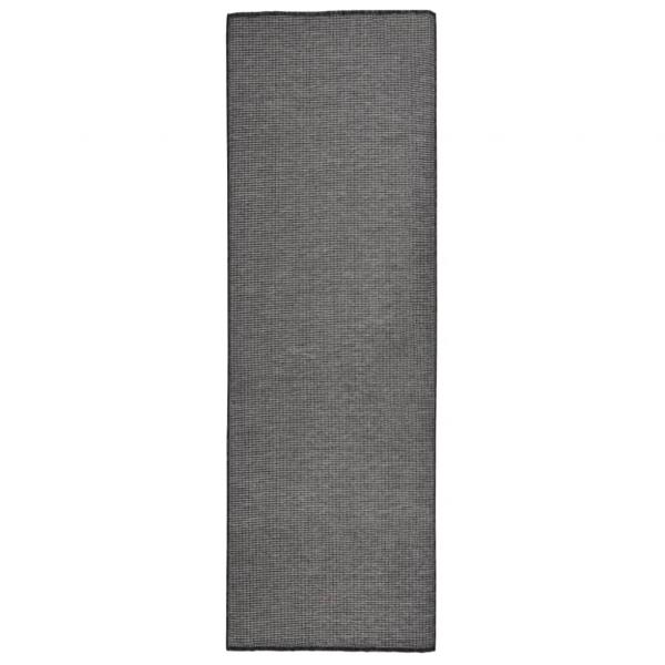 ARDEBO.de - Outdoor-Teppich Flachgewebe 80x250 cm Grau